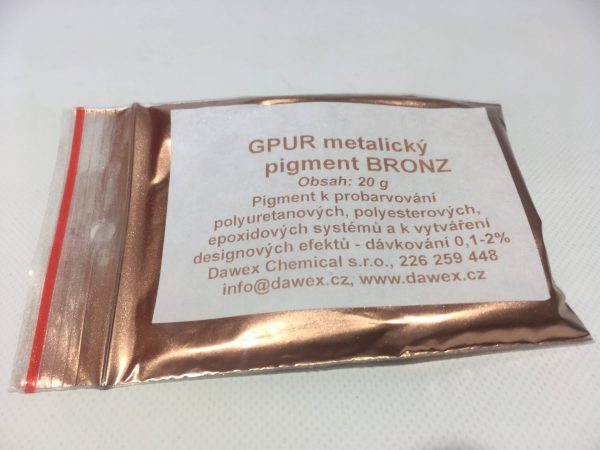 GPUR metalický pigment, MOSAZ (zlatý) 20g